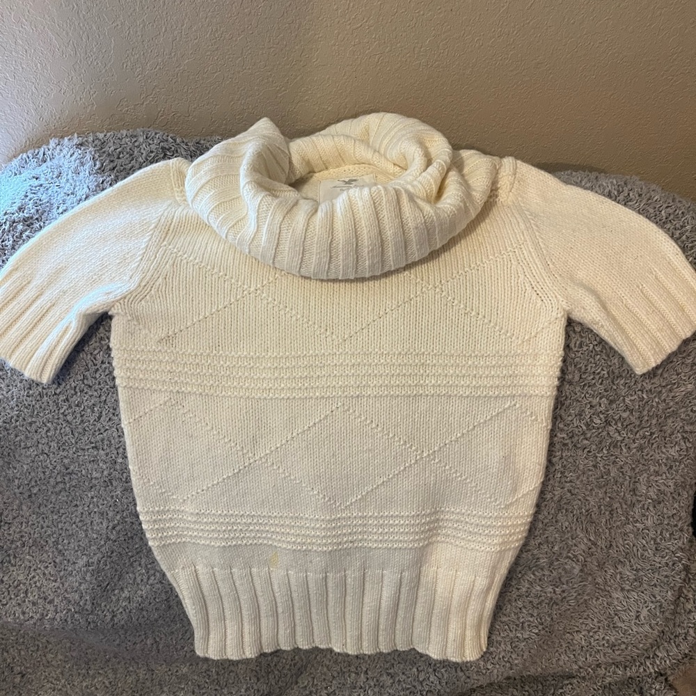 White sweater turtleneck
